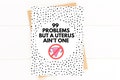 99 Problems But a Uterus Ain't One Card Uterine Cancer Card Hysterectomy Card Hysterectomy Gift Uterus Care Package Funny Endometriosis Card