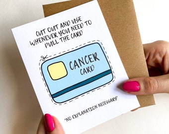 Funny Cancer Support Card: Encouragement Gift