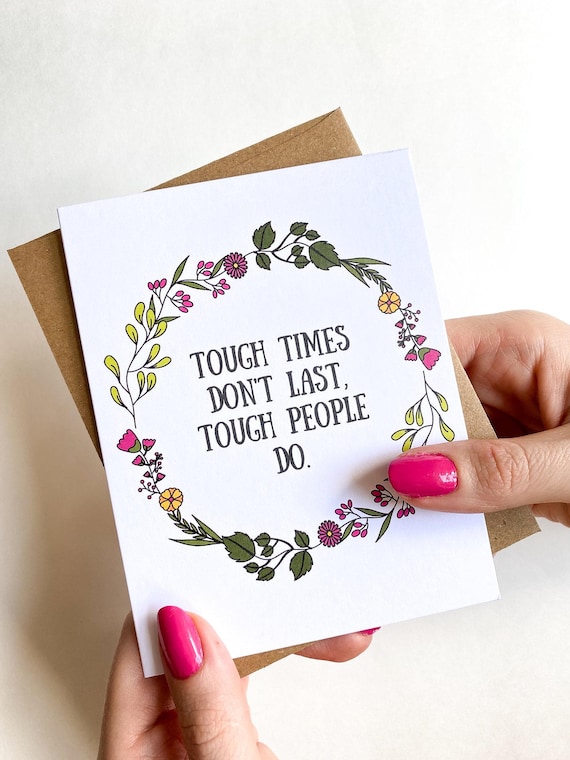 Encouragement Card: Tough Times, Cancer Support, Get Well