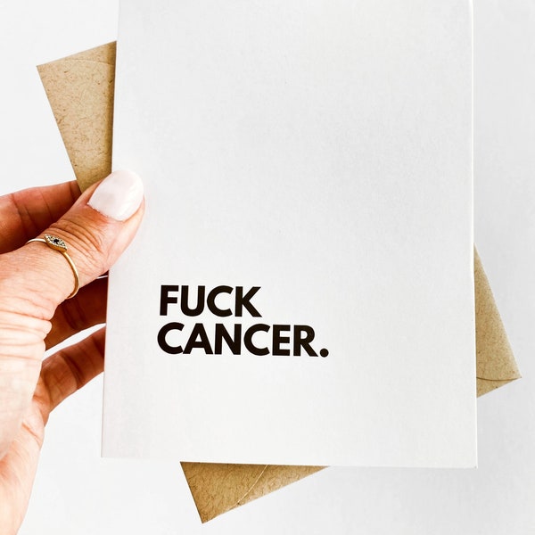 Fuck Cancer Get Well Card for Cancer Survivor