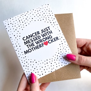 Krebs Karte Cancer Care Paket Krebs Geschenk für ihn für sie Ficken Krebs gut erhalten Geschenk gut behandelt Pflegepaket Brustkrebs Unterstützung