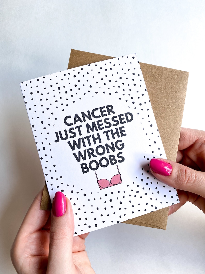 Breast Cancer Gifts Funny Cancer Card Cancer Gifts for Women Etsy