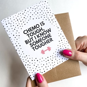 Carte Chimiothérapie Pour guérir Carte cancer pour elle Carte cancer du sein Carte de soutien pour maman Paquet de soins contre le cancer