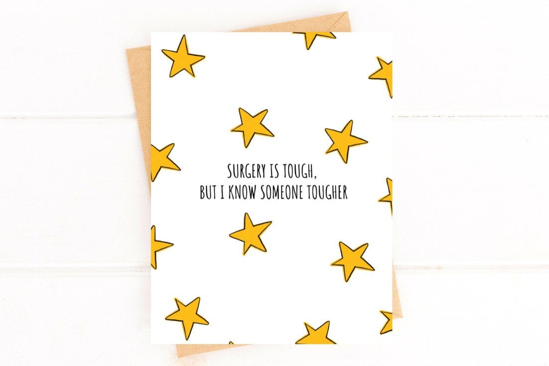 Old English Co. - Biglietto di auguri per lui o lei, con scritta Get Well Soon (lingua italiana non garantita), per adulti o bambini, motivo