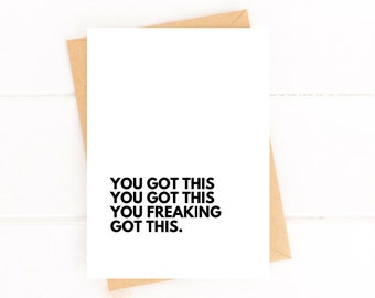 You Got This Cancer Support Card Encouragement Card