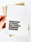 Radiation Tough Get Well Card, Cancer Support