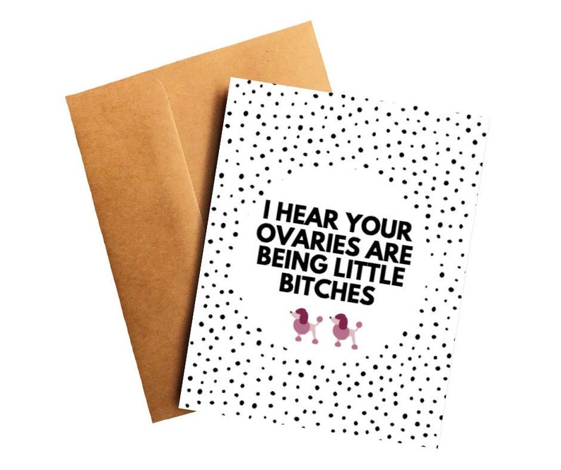 Ovarian Cancer Card Funny Cancer Gift For Her Care Package For Cancer Ovarian Cancer Support Card For Mom Cancer Humor Empathy Card Chemo image 2