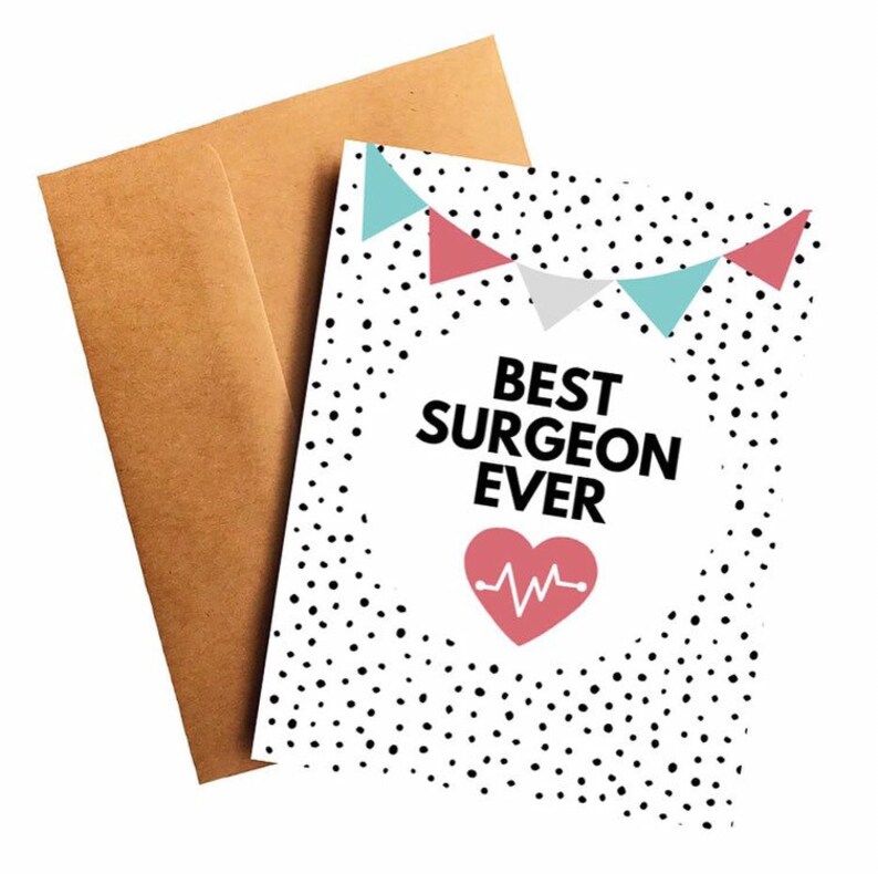 Best Surgeon Ever Card Thank You Card for Surgery Card Cancer Etsy Sweden