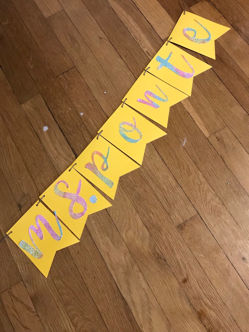Custom name banner Etsy