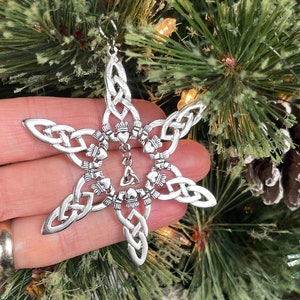 Claddagh Trinity SnowWonders® Snowflake Ornament, (SW1)Celtic Ornament,Irish ornament, Claddagh Trinity Ornament, Trinity