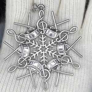 Drummer’s SnowWonders® Snowflake Ornament, (SW6075)