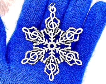 Saxophonist’s SnowWonders Snowflake Ornament, (SW6076) personalized & custom