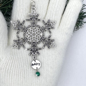 Personalized Limited Irish Dance Ornament/Trinity SnowWonder® (6062limited2022) Snowflake Themed Ornament, Trinity ghillies shoes