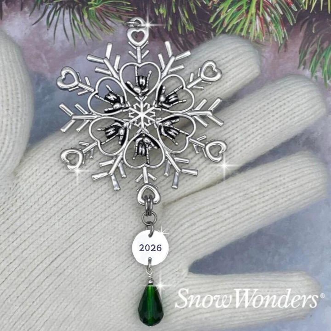 Limited Edition 2026 ASL I Love You Snowflake Ornament ...