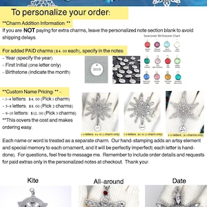 Locomotive Train Ornament SnowWonders® Snowflake Choo Choo Train, (5818) Collectible Locomotive personalized & custom Railroad Ornament image 2