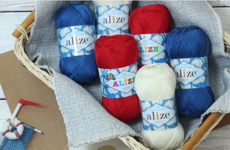 Alize Miss Free fast shipping 26 Skeins toys yarn fine yarn lace yarn summer yarn /%100 cotton mercerized soft yarn