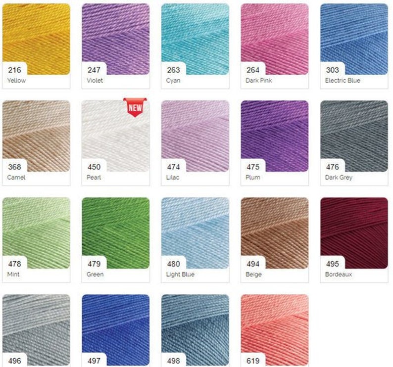 Alize Miss Free fast shipping 26 Skeins toys yarn fine yarn lace yarn summer yarn /%100 cotton mercerized soft yarn