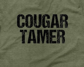 Cougar Tamer Men's T-Shirt: Funny Gag Gift Tee