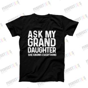 Funny Family Christmas Gifts Grandad Knows Everything T-Shirt Funny Family Christmas Gifts Grandad Knows Everything T-Shirt