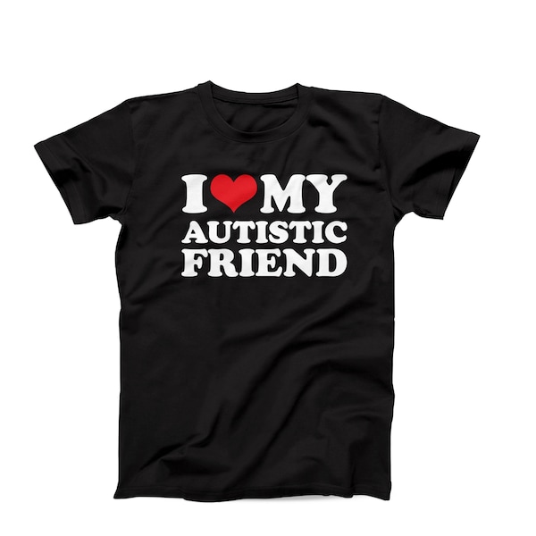 T-shirt Homme 'Autism We Will Always Be There' - Coton - Coupe Ample - Neuf Sur Commande