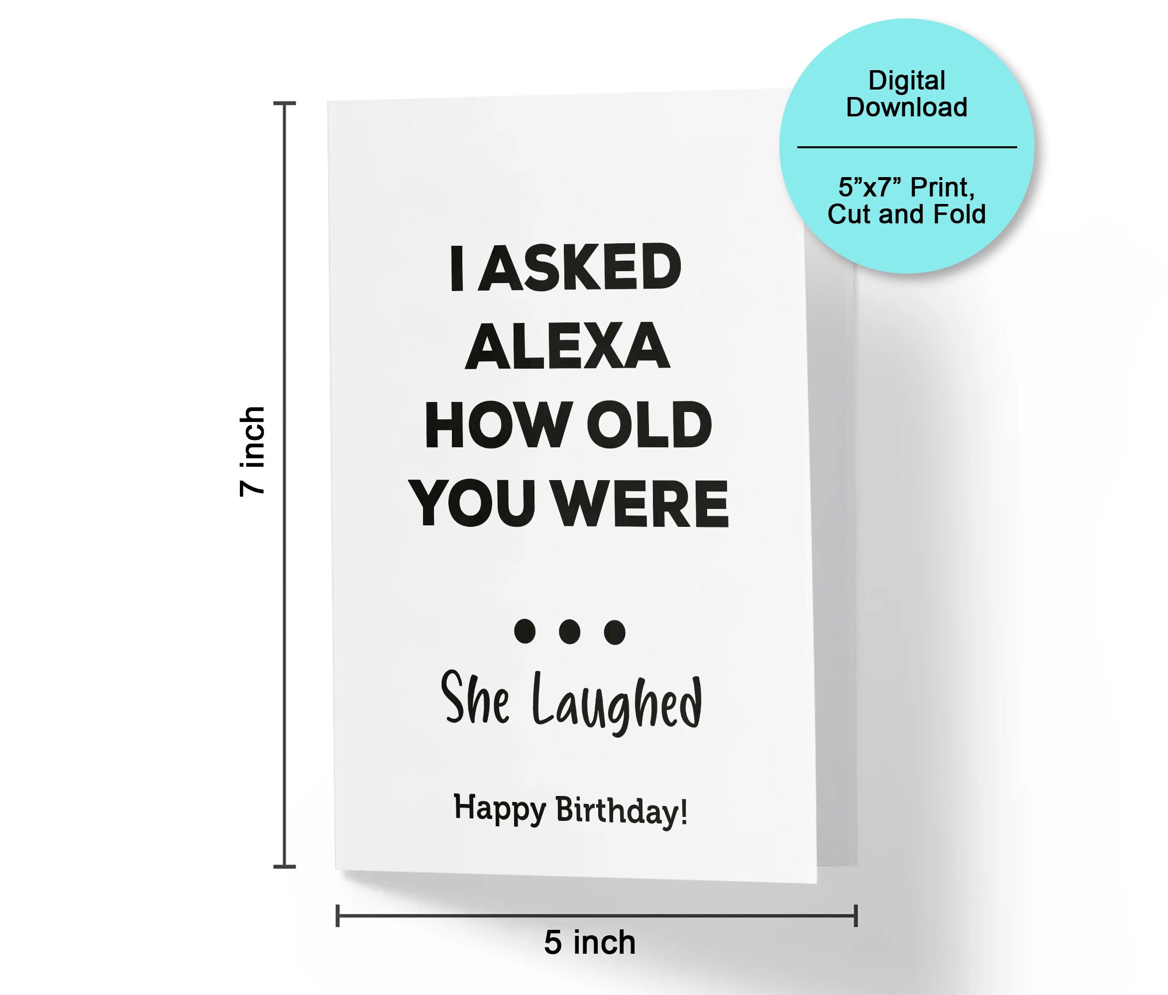 Instant Download Birthday Cards Funny Birthday Card PDF - Etsy
