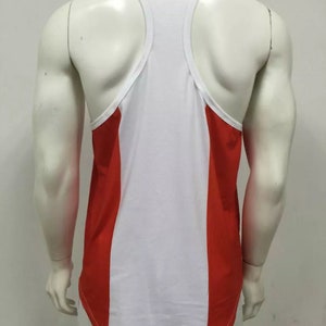 Canadian Flag Tank Top Men, Canada Gym Shirt, Maple Leaf Workout Tank, Bodybuilding Tank Top, Canada Pride Fitness Shirt image 4