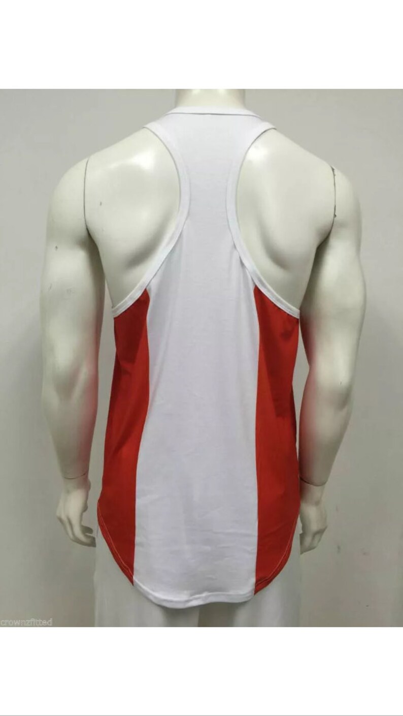 Canadian Flag Tank Top Men, Canada Gym Shirt, Maple Leaf Workout Tank, Bodybuilding Tank Top, Canada Pride Fitness Shirt image 4