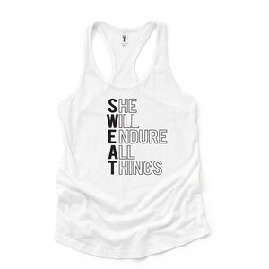 Faithful Endurance: Christian Racerback Tank