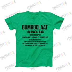 Bumboclaat lustiges jamaikanisches Hemd, jamaikanisches Slang-T-Shirt, Bumboclaat-Definitions-T-Stück, cooles Jamaika-T-Shirt, lustiges jamaikanisches Sprichwort-Shirt