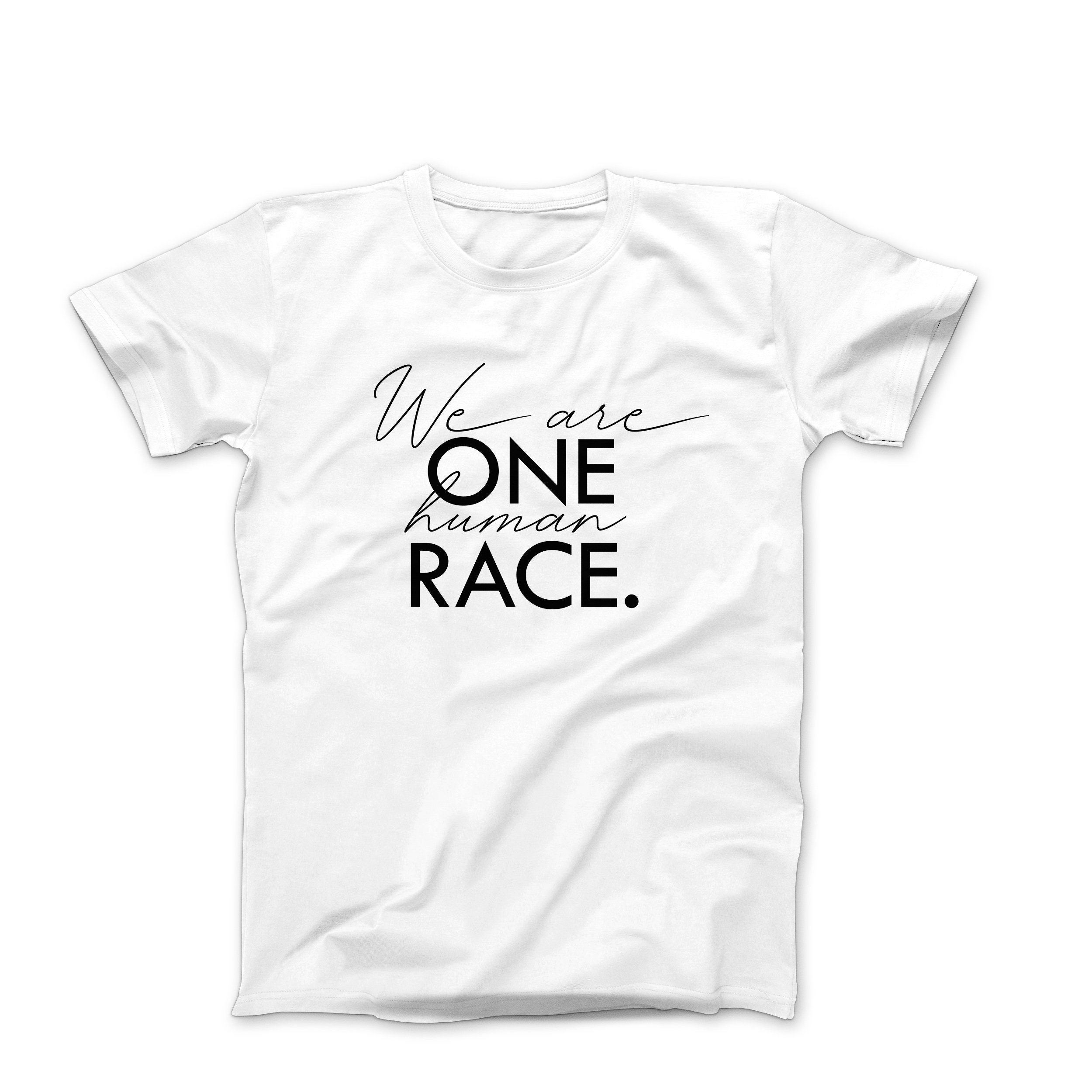 We are one human race t shirt black lives matter t shirt blm | Etsy