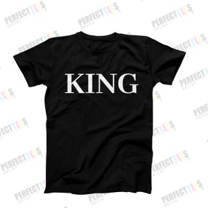King T-Shirt – Men’s Graphic Tee, Minimalist King Shirt for Him, Gift for Husband, Boyfriend Gift, Gift For Dad, Royalty Birthday Gift
