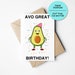 Printable Birthday Card Avo Great Birthday Birthday Card - Etsy