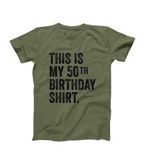 This Is My 50th Birthday Shirt, Funny Mens 50th Birthday Shirt, 50th Birthday Gift For Him, 50th Over The Hill Birthday Party Shirt