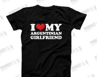 Camiseta de novia argentina, divertida para novio, orgullo argentino, regalo de San Valentín y aniversario.