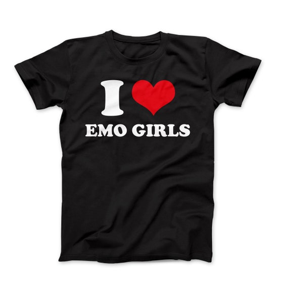 I Heart Emo Girls Tee I Love Emo Girls T-shirt I Heart 