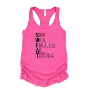 Endurance and Faith: Women's Workout Tank