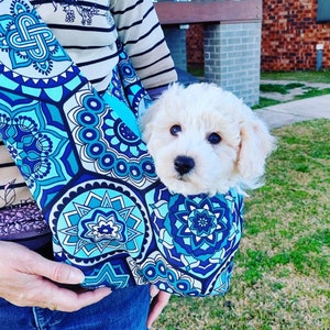 Crossover Pet Sling Carrier, Pet Carrier, Pet Sling, Dog Carrier, Dog Sling, Dog Pouch, Small Dog Carrier, Puppy Carrier, Puppy Sling