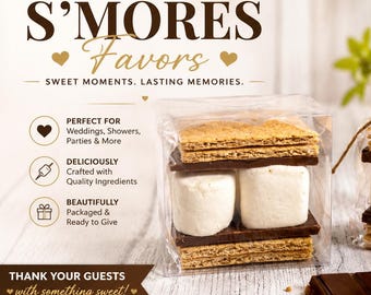 10 S’mores kits, fully assembled, wedding, party, Airbnb party favors