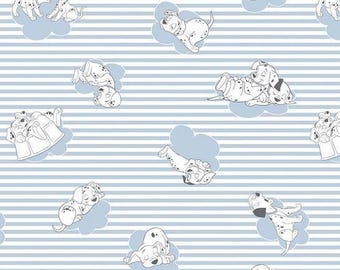 Dalmatian Dog Fabric: Disney Puppy Print (100% Cotton, Yardage)