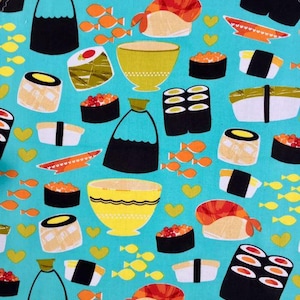Sushi 100% Cotton Fabric Michael Miller