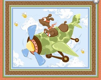 Alfombra de juego 'Zig Flying' de Susybee, 100 % algodón