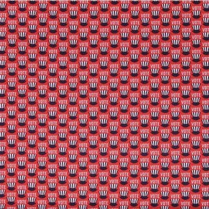 Vote Red Cotton Fabric - Bright Quilting Material by the Yard
