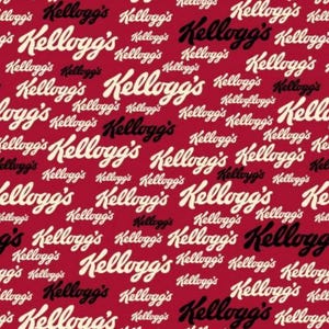 Logo Kelloggs 100% bawełniana tkanina Springs Creative
