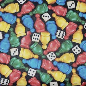 Tecido Quilting Treasures Game Pieces 1649-28728-X vendido por metro
