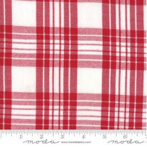 Plaid Cotton Fabric, Red on White (44 Inch Wide, Quilting & Apparel) - 1 YD 31" LEFT