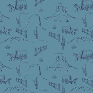 Tissu de courtepointe western : imprimé John Wayne - 100 % coton par Riley Blake