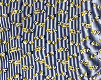 Disney Baby Cotton Fabric, Donald & Daisy Duck (Soft, Durable)