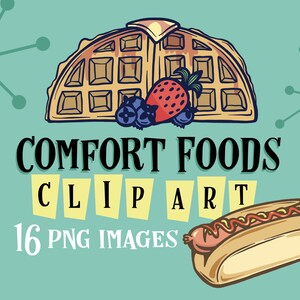 Comfort Junk Food PNG Clipart Set - 16 High Resolution Images
