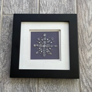 Seaglass Snowflake Wall Art – Winter Coastal Home Decor