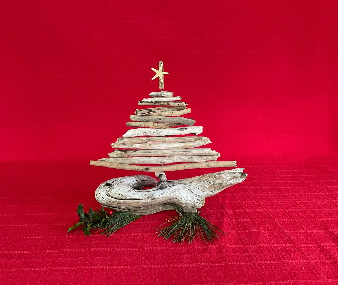 Driftwood Tree 11.5 Driftwood Christmas Tree tabletop Tree Etsy